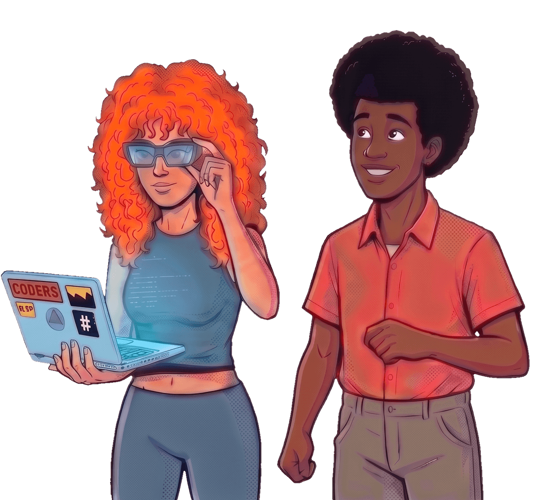 Character on right